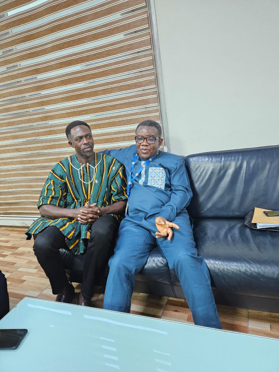edemkpotosu's tweet photo. Today, I had the honor of hosting the Municipal Chief Executive (MCE) nominee for Ho Municipal Assembly, Mr. Stephen Adom, at Parliament House.
I warmly welcomed him and congratulated him on his nomination. We had a productive discussion on the #HoCentral and #HoMunicipal agenda https://t.co/M8yEuMvyO3