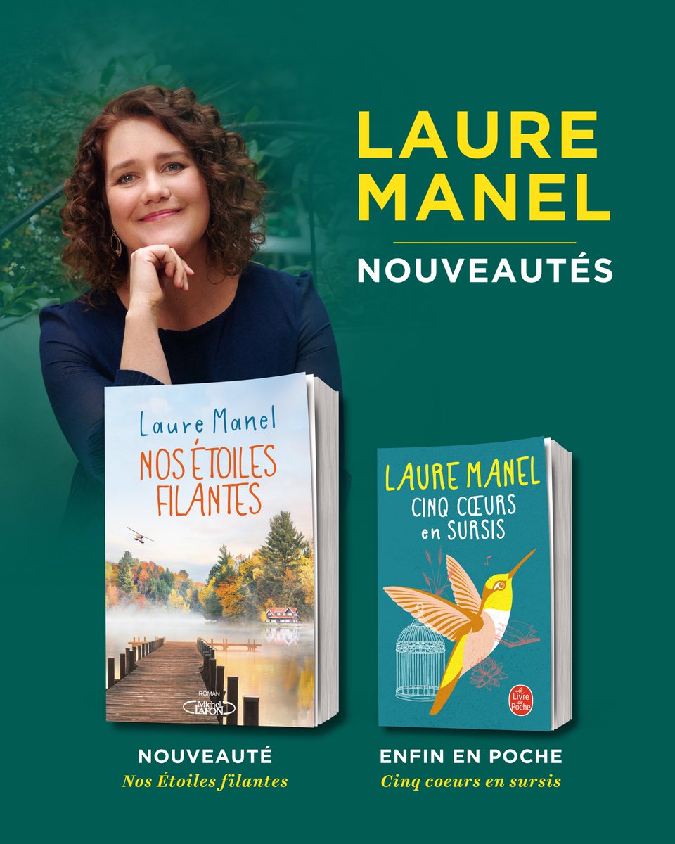 Editions Michel Lafon (@michellafon) on Twitter photo JOUR J đđ DĂ©couvrez aujourdâhui en librairie le nouveau roman de Laure Manel « Nos Ătoiles filantes » en grand format aux Ă©ditions Michel Lafon et « Cinq cĆurs en sursis » dĂ©sormais en poche chez <a href="/livredepoche/">Livre de Poche</a> ! JOUR J đđ DĂ©couvrez aujourdâhui en librairie le nouveau roman de Laure Manel « Nos Ătoiles filantes » en grand format aux Ă©ditions Michel Lafon et « Cinq cĆurs en sursis » dĂ©sormais en poche chez <a href="/livredepoche/">Livre de Poche</a> !