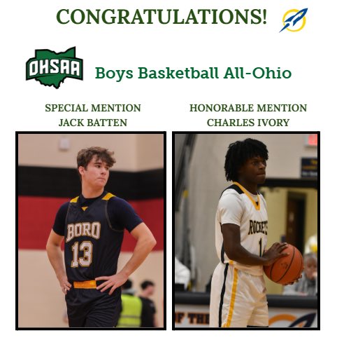 Congratulations Jack and Charles!