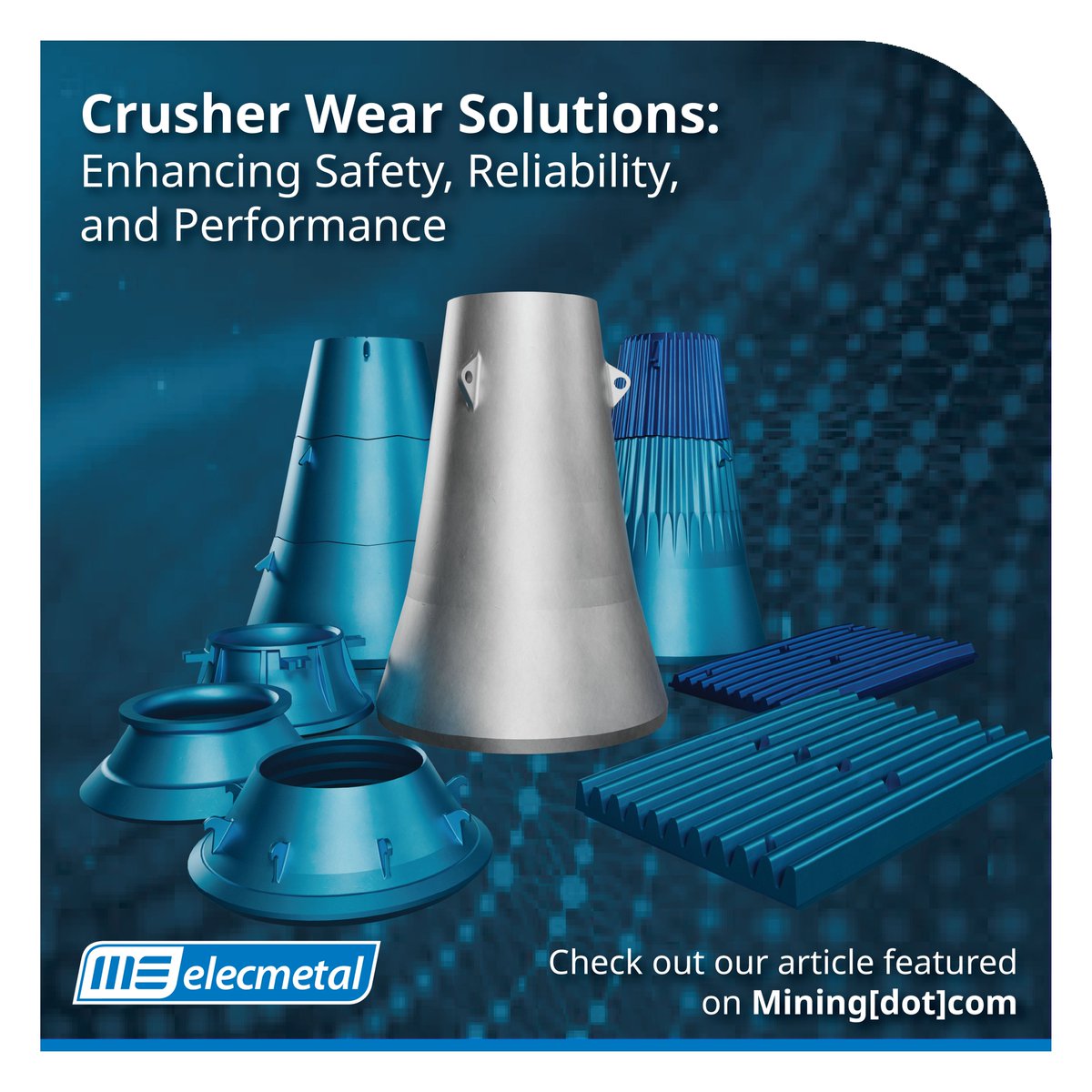🚨 Now Live on Mining[dot]com!
Check out ME Elecmetal’s latest article, "Crusher Wear Solutions: Enhancing Safety, Reliability, and Performance"!
Read the full article:
🔗 mining.com/sponsored-cont…