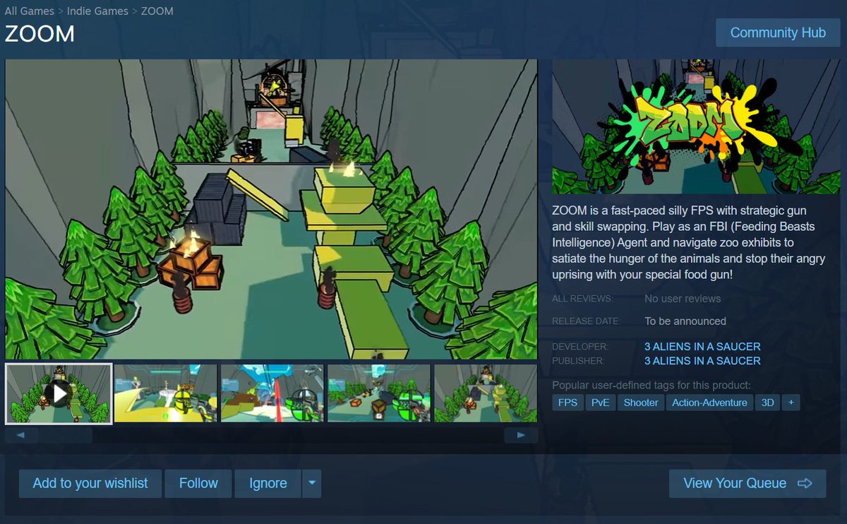 calamanshark's tweet photo. PROUD TO ANNOUNCE ZOOM HAS A STEAM PAGE! PLEASE WISH LIST OUR GAME!
#indiegame #steam #steamgame #indie #unity #unitygame #zoomgame #3d #3dart #game https://t.co/nKlW0zk1rC