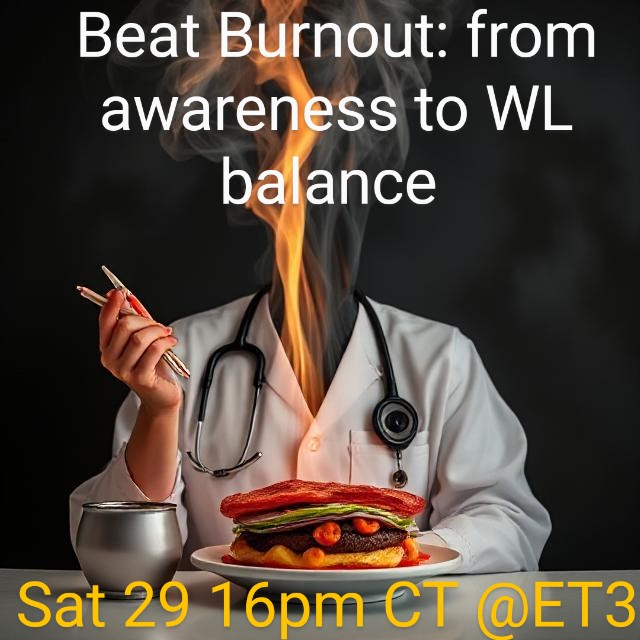 Eating disturbance and how to create  a burnout -free career!!Don't miss it #ACC.25 Educational Theater 3