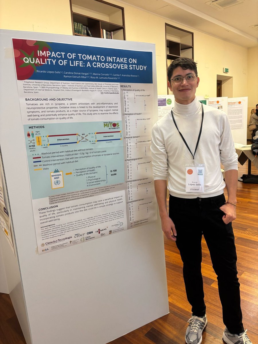 🔵First Day at Lifestyle, Diet, Wine &amp; Health Congress🍷

Many members of our team presented their research findings through posters, having interesting discussions with experts.

<a href="/LamuelaRosa/">Rosa M Lamuela Raventos</a> has lead a session on Applying the scientific method to culinary techniques.👩‍🍳