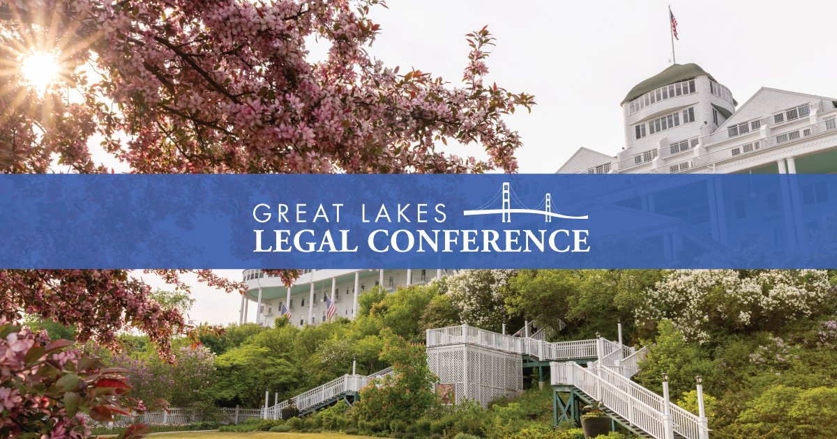 The Great Lakes Legal Conference, June 13-14, 2025, offers three learning tracks--Leadership, Legal Updates, and Practice Management--with several sessions you can mix and match the sessions to personalize your experience. Learn more and register at michbar.org/gllc