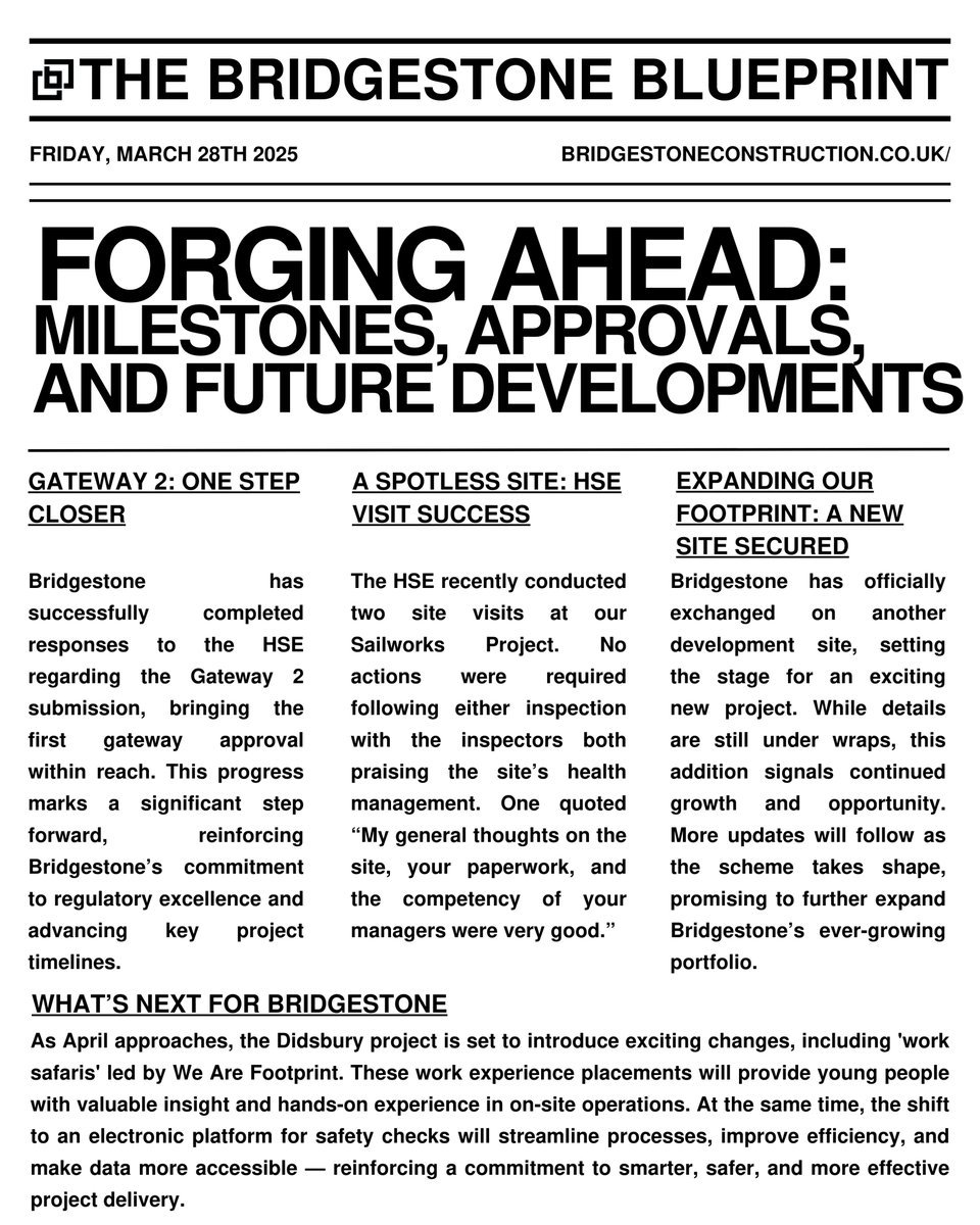 📑 March’s Bridgestone Blueprint is here! 🔥 Get a quick recap of key moments and a sneak peek at what’s ahead. Don’t miss out! 👀⚡
#bridgestoneblueprint #monthlyrecap #stayupdated #businessnews