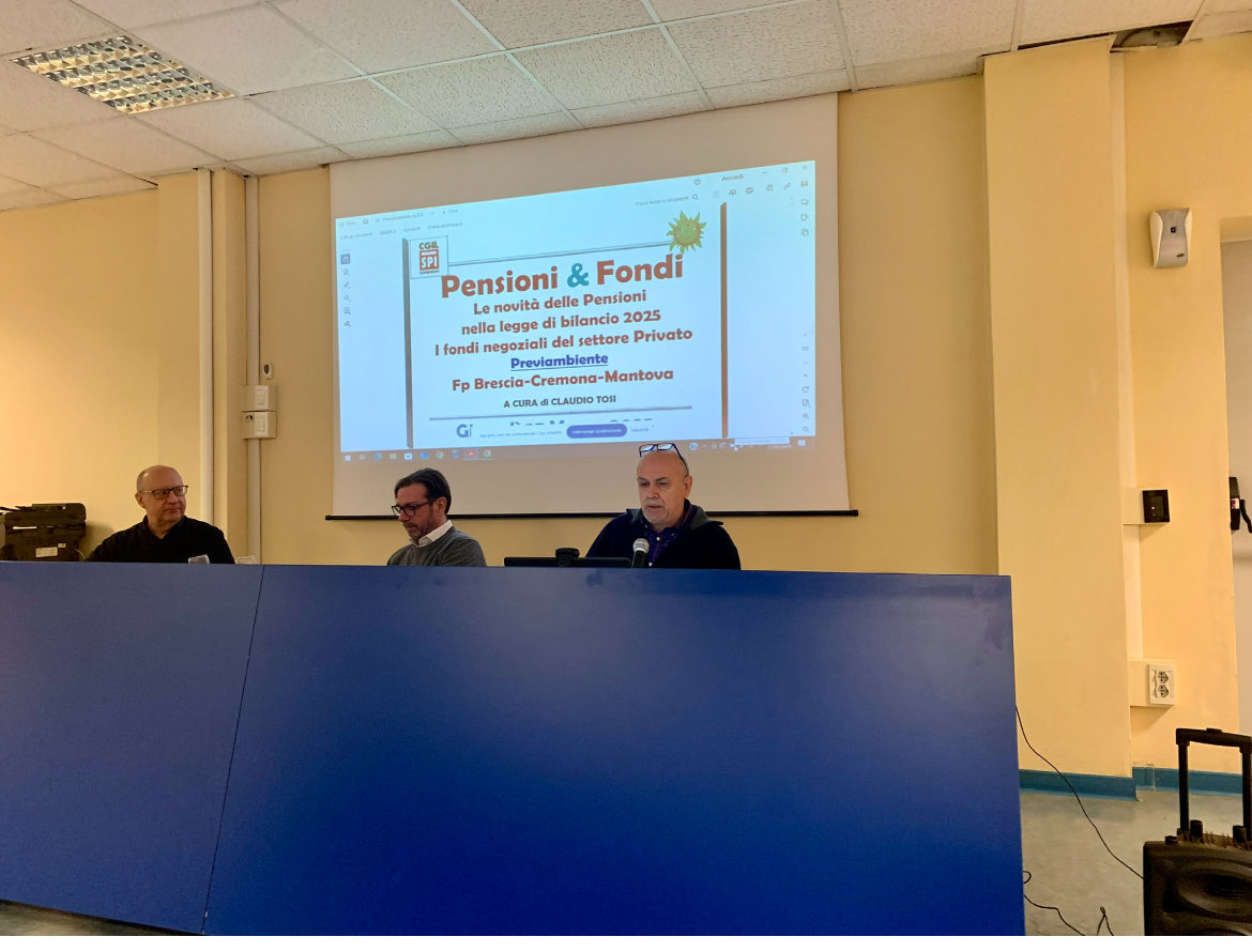 tosiclaud's tweet photo. L’incontro  con i Dipendenti delle Aler di Brescia Cremona e Mantova ha chiarito quanti e quali sono i vantaggi nella adesione  al fondo Complementare di Previambiente. Alla base della discussione anche gli effetti delle ultime leggi di Bilancio Lo SPI CGIL c’è!! https://t.co/w0JhTWG1K6