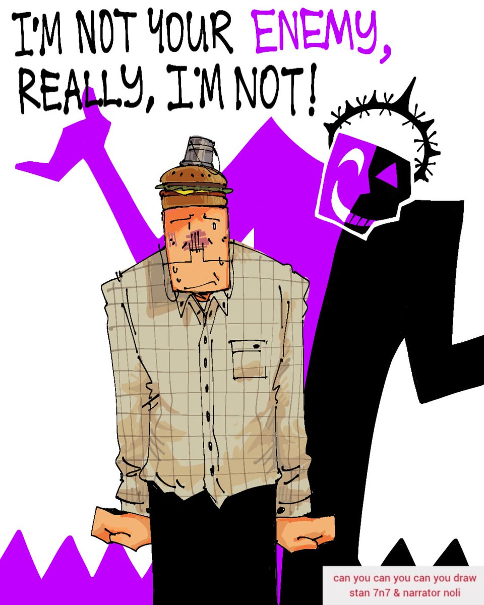 inactivehjhs's tweet photo. 'can you draw stan 7n7 &amp; narrator noli' UR A GENIOUS ANON COMBINING TWO OF MY FAVOURITE THINGS ARGGGHHGHHGHHGHHHGHHHH IM TWEAKING OUTTTTTT &amp;^£*£^£,?#,#,#&amp;&amp;£*£,£,,,,,#??#?#?£?£??£ https://t.co/267uZ3JIeH