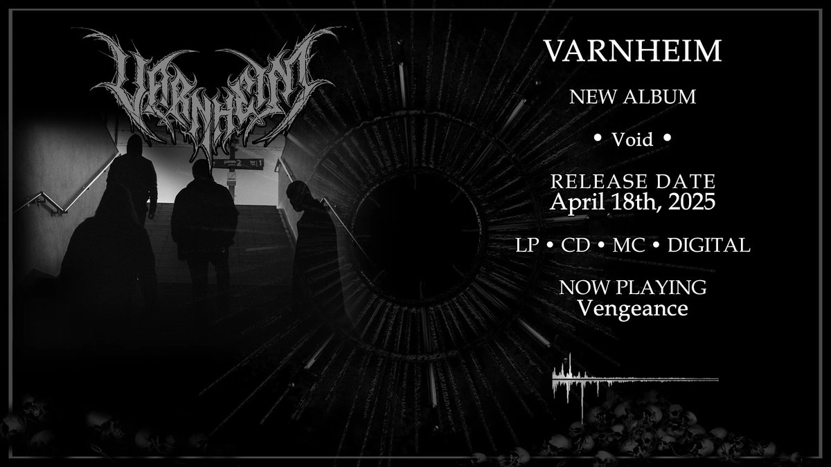 GodzOvWar's tweet photo. ✠ 𝐓𝐑𝐀𝐂𝐊 𝐏𝐑𝐄𝐌𝐈𝐄𝐑𝐄 ✠
Varnheim's track from their upcoming debut album titled ''Void''.
Listen to ''Vengeance'': https://t.co/HNnPWQksll
#varnheim #trackpremiere #single #newrelease #newalbum #blackmetal https://t.co/PGVEzk7wk5
