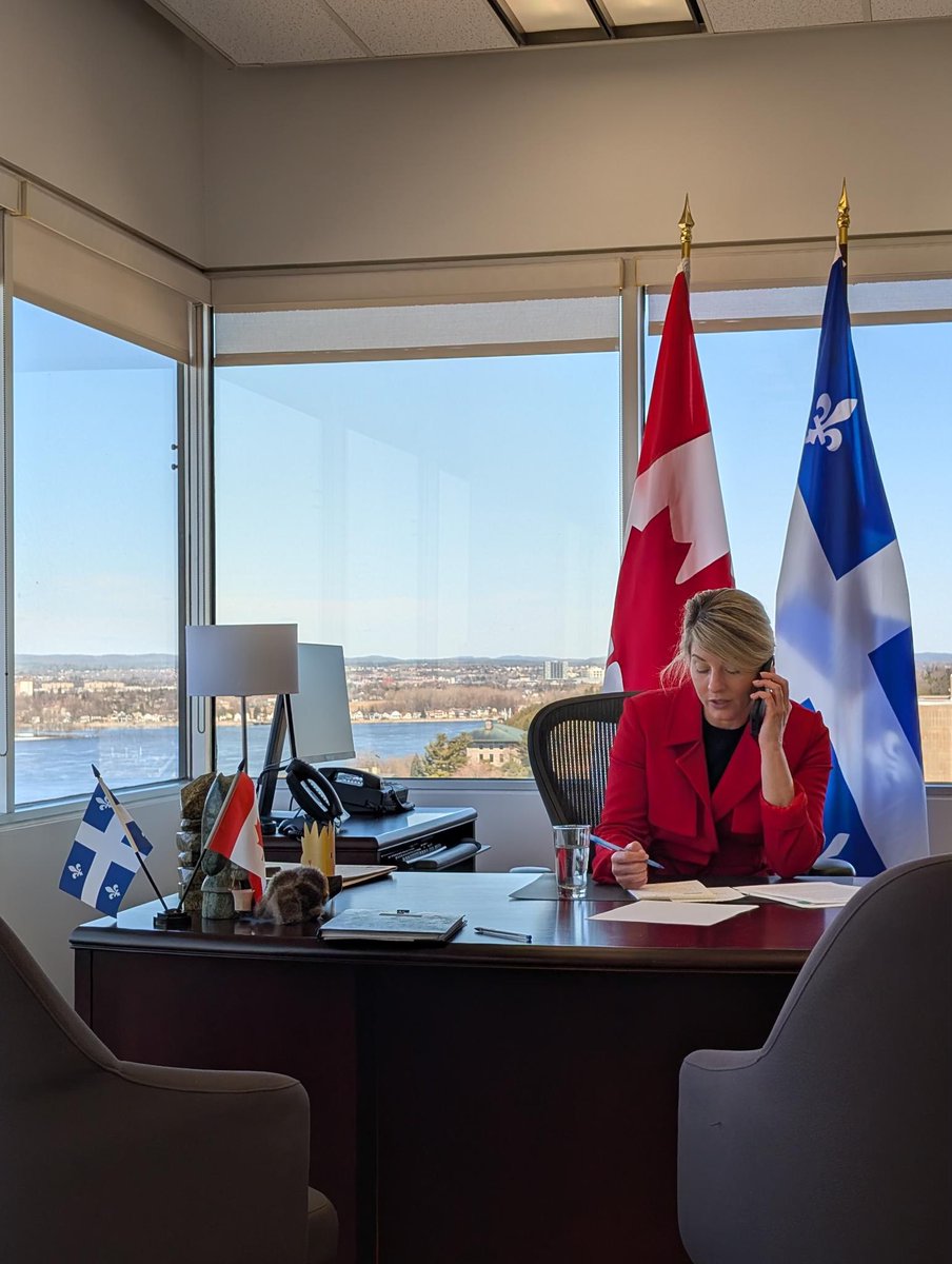 Mélanie Joly (@melaniejoly) on Twitter photo Back in Ottawa for a cabinet meeting called by PM <a href="/MarkJCarney/">Mark Carney</a> on U.S. tariffs—engaging with allies and working to protect Canadian jobs and industries. Canada won’t back down. Back in Ottawa for a cabinet meeting called by PM <a href="/MarkJCarney/">Mark Carney</a> on U.S. tariffs—engaging with allies and working to protect Canadian jobs and industries. Canada won’t back down.