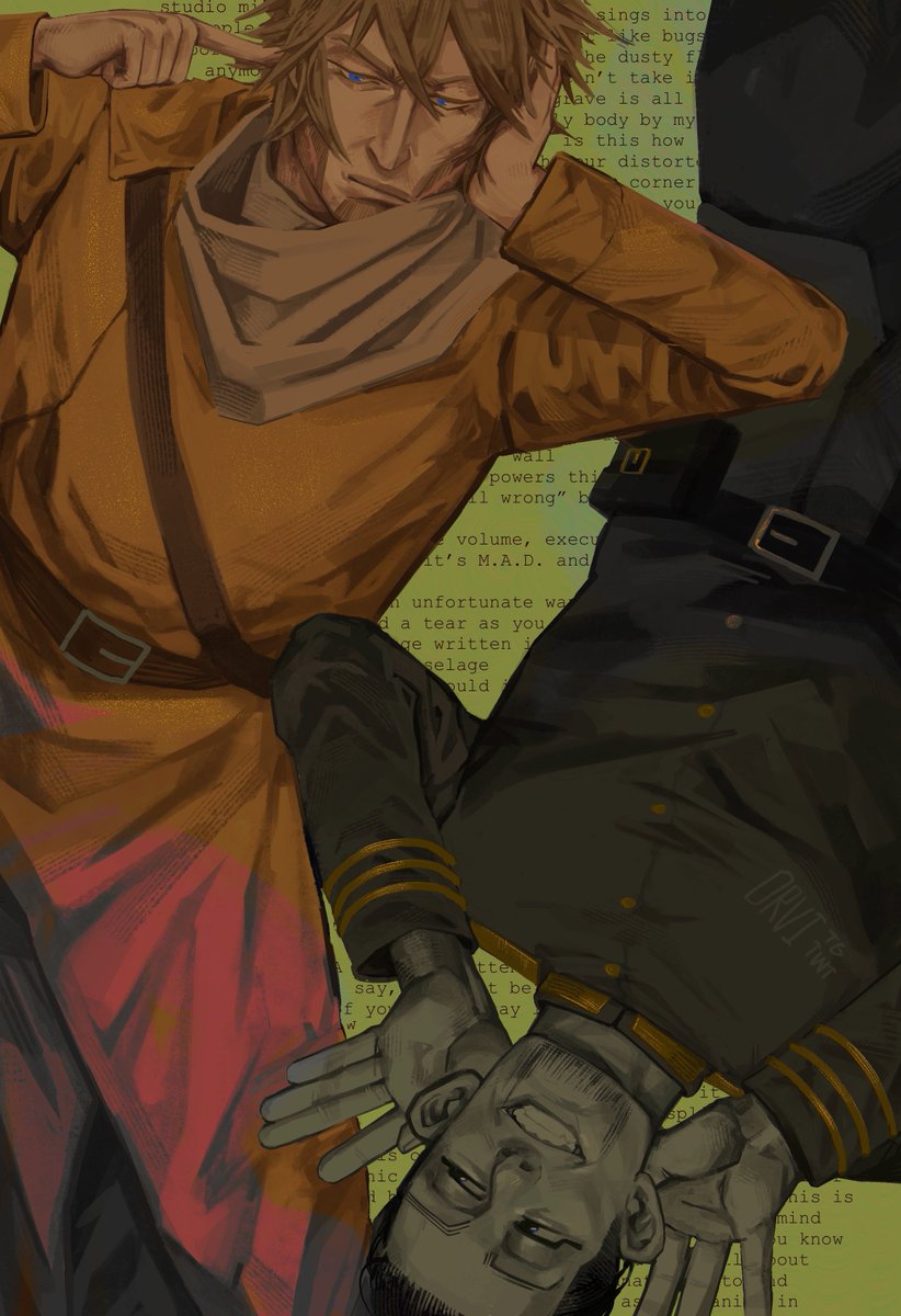 o_r_v_i_'s tweet image. a message written in uranium
lyrics: ferry - dead hand
#gk
#goldenkamuy
#vasio
#ogata
#vasily