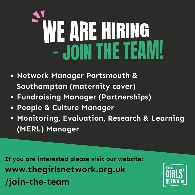 We're more determined than ever to reach even more girls and young women, &amp; we’re building a brilliant team to help us do just that. If you're passionate about empowering the next generation, we’d love to hear from you. 
ow.ly/e2e350VpULO