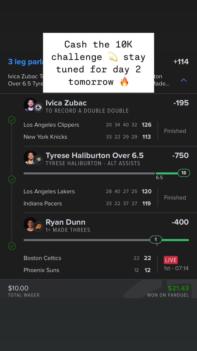 Yo_Sorry's tweet image. $10-$10K Challenge 💫
Day 1 ✅
Stay tuned for day 2 today 🔥