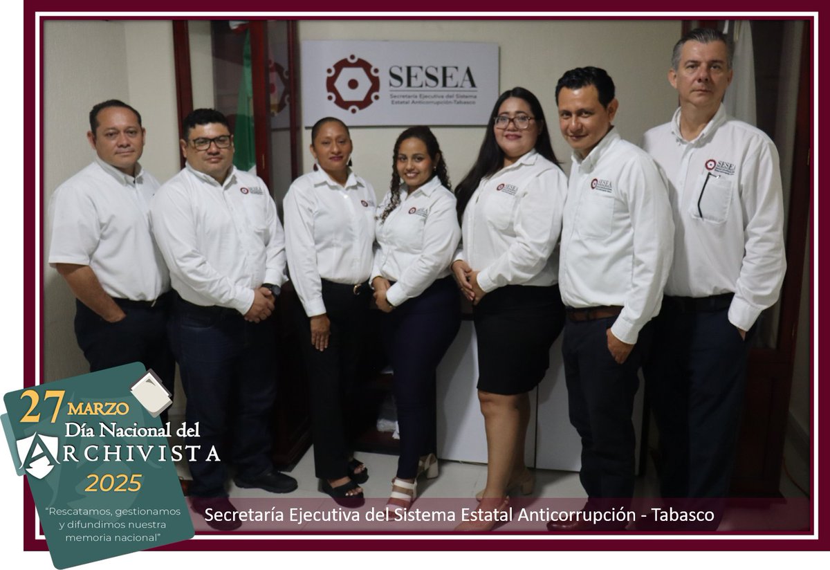 El 27 de marzo de 1995, el Archivo General de la Nación celebró el primer Día Nacional del Archivista, para reconocer a todas las personas que custodian y preservan la memoria documental en las instituciones. #SEATabasco #SEAIntegro