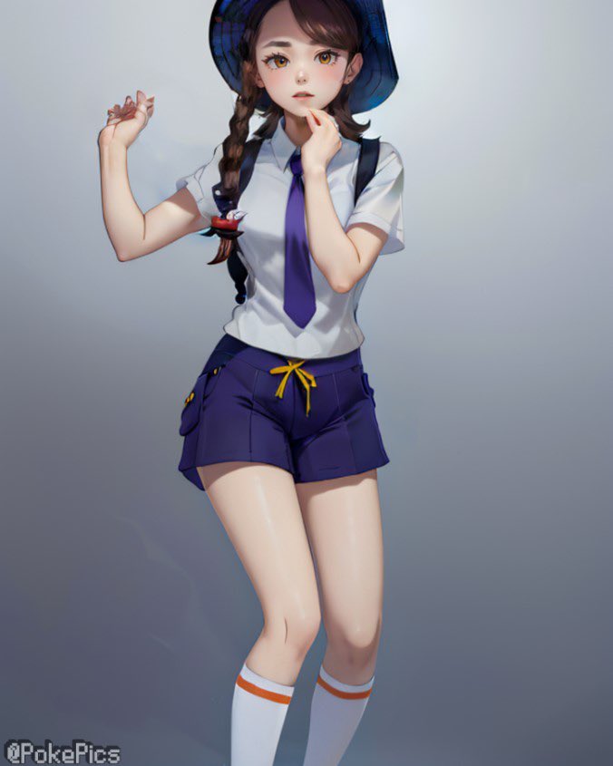 PokePicsX's tweet image. Juliana with that low-key cool energy.
She really makes the Paldea journey her own.

📍Check the bio for more!

#AIArt #JulianaPokemon #Gen9Pokemon