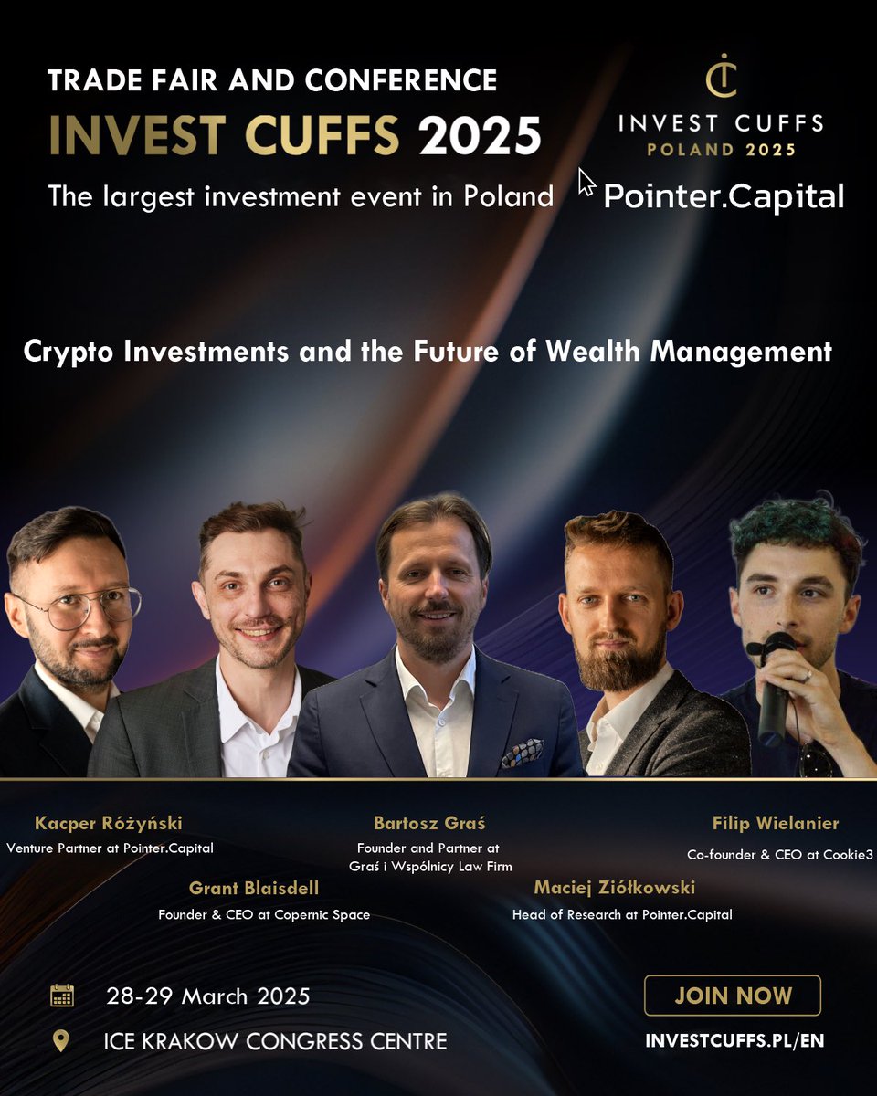 Meet the founders and investors tokenizing Space Assets for you! Copernic  Space CEO @Grant_Blaisdell takes the stage with our investor Pointer  Capital at @InvestCuffs. 🧑‍🚀Join the Space Asset revolution
