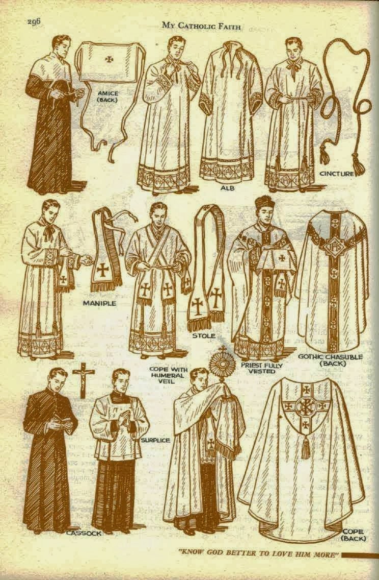 Everything a Catholic priest wears has a spiritual meaning.

Here’s what each vestment represents

(including some rare ones you’ve probably never seen)... 🧵