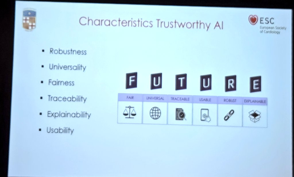 rafavidalperez's tweet image. @KarimLekadir #ESCardioCRT @escardio shows FUTURE AI guideline for trustworthy #artificialintelligence #EHJDigital