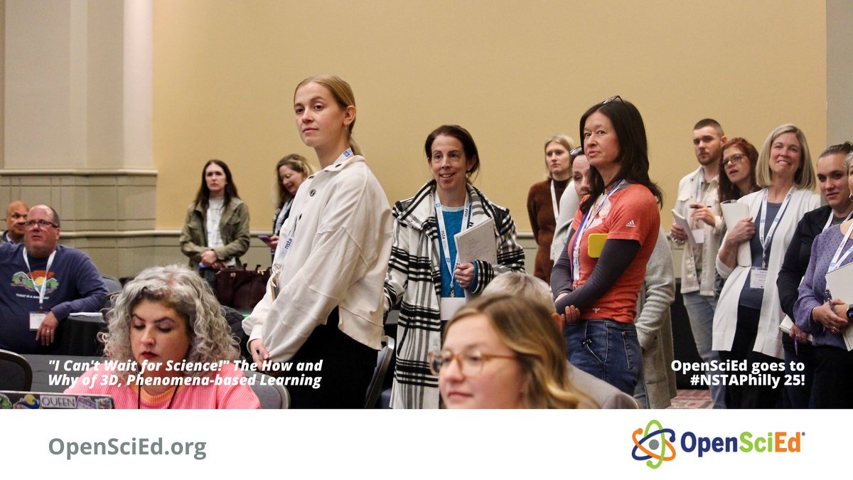 OpenSciEd's tweet image. "Students are willing to answer questions because they know they don't need to have the right answer. They know we'll figure it out together!"
Phenomena-based learning helps us meet our vision for science education because it,
✅ Values student knowledge and experience.
✅…