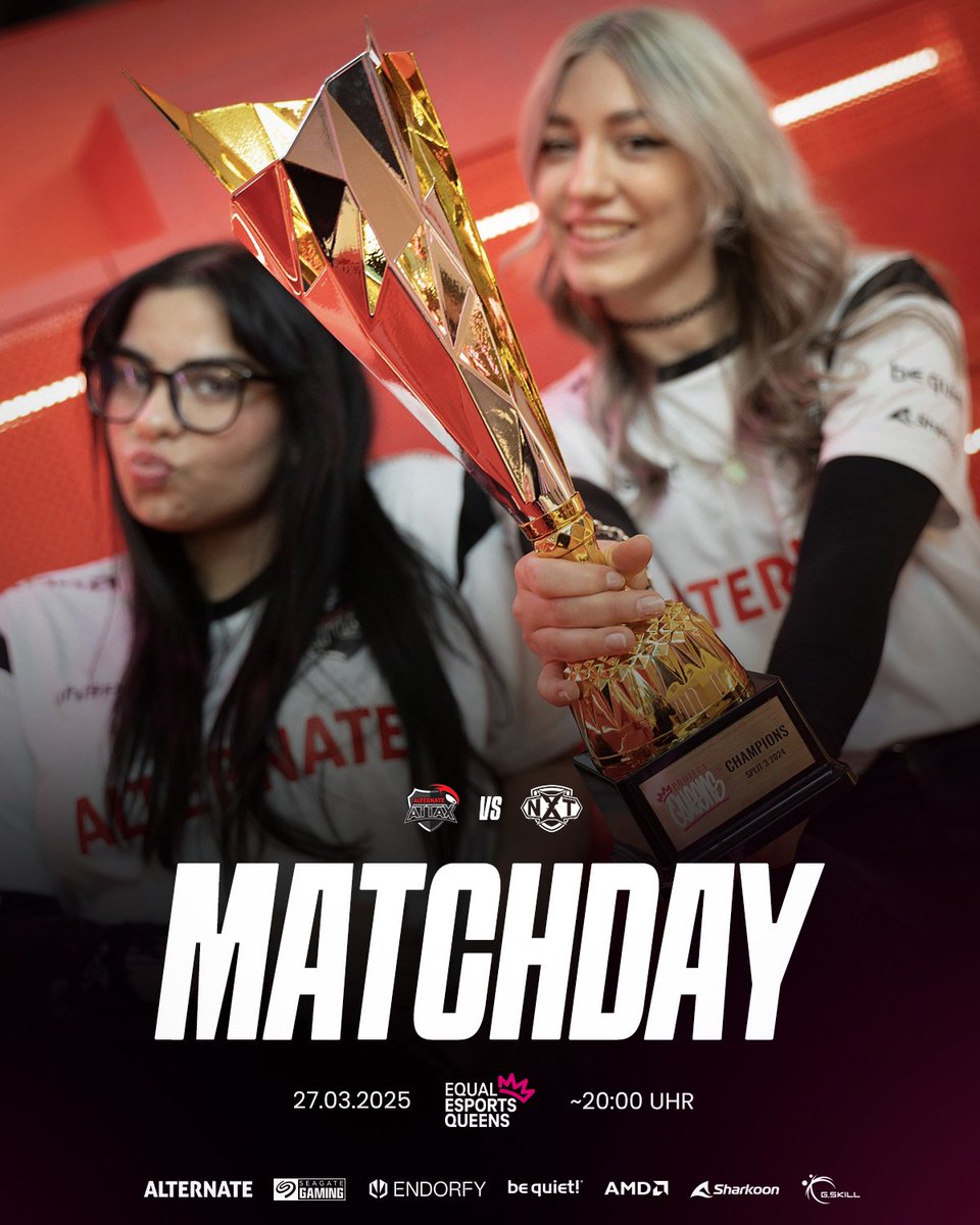 ALTERNATE aTTaX (@atnattax) on Twitter photo 2⃣/4⃣ coming up
Nach dem Auftaktsieg in Hamburg wartet nun <a href="/XPERION_NXT/">XPERION NXT</a> auf dem Weg zu dieser Trophäe ⏬
Wünscht den Rubies ein herzliches #aufgehtsattax und schaltet ein! 🫡 2⃣/4⃣ coming up
Nach dem Auftaktsieg in Hamburg wartet nun <a href="/XPERION_NXT/">XPERION NXT</a> auf dem Weg zu dieser Trophäe ⏬
Wünscht den Rubies ein herzliches #aufgehtsattax und schaltet ein! 🫡