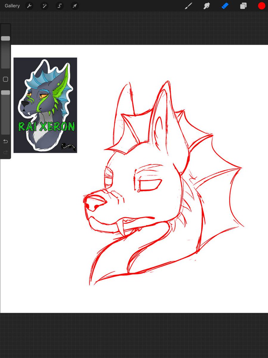 Altara_noodle's tweet photo. Just a sketch so far but omg already so much better yhen the orginal i drew back in 2020!!! Heck yes so proud https://t.co/k2RxcnOk5S
