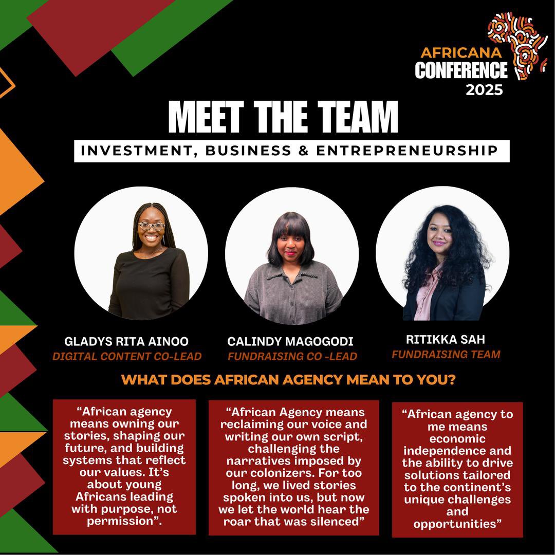 Meet the session leads for our “Investment, Business &amp; Entrepreneurship” session. The session aims to highlight the role of policy on fair profit-sharing, opportunities and challenges of entrepreneurship in the continent and Africa’s investment landscape.