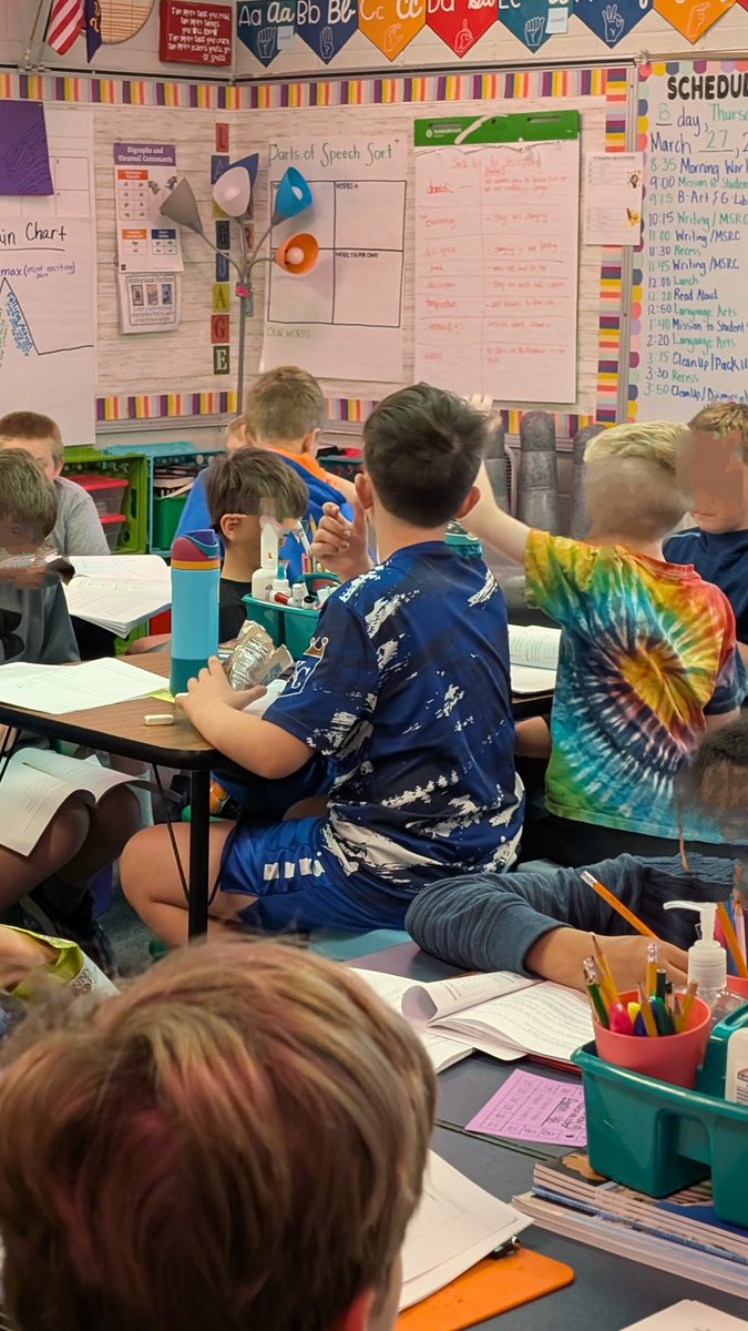 A great way to start a Thurs visiting <a href="/GSGators/">Todd Wheat</a> &amp; <a href="/BBelementary/">Black Bob Elementary</a> !  Dr Wheat had help from a 4th grader for AM announcements and Kindergators started their day with a calendar activity. 
Grades 2 &amp; 4 immersion students were working on their subtraction skills and prepping for KSA