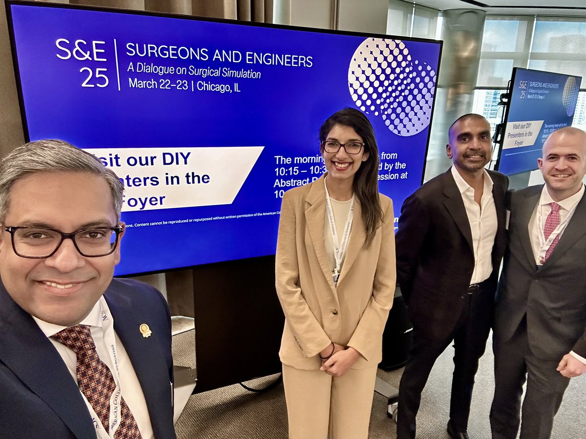 SurgEdMD's tweet image. Congrats @divvya20k & Dr. Vin Hudson from @rwjsurgery who presented at the 2025 @AmCollSurgeons and Engineers!! Special kudos to mentors @julianvarascom & Dr. Advaith Bongu
@RWJMS ππ½ππ½ @MaloneyNell @RachelChoron @A_Teich