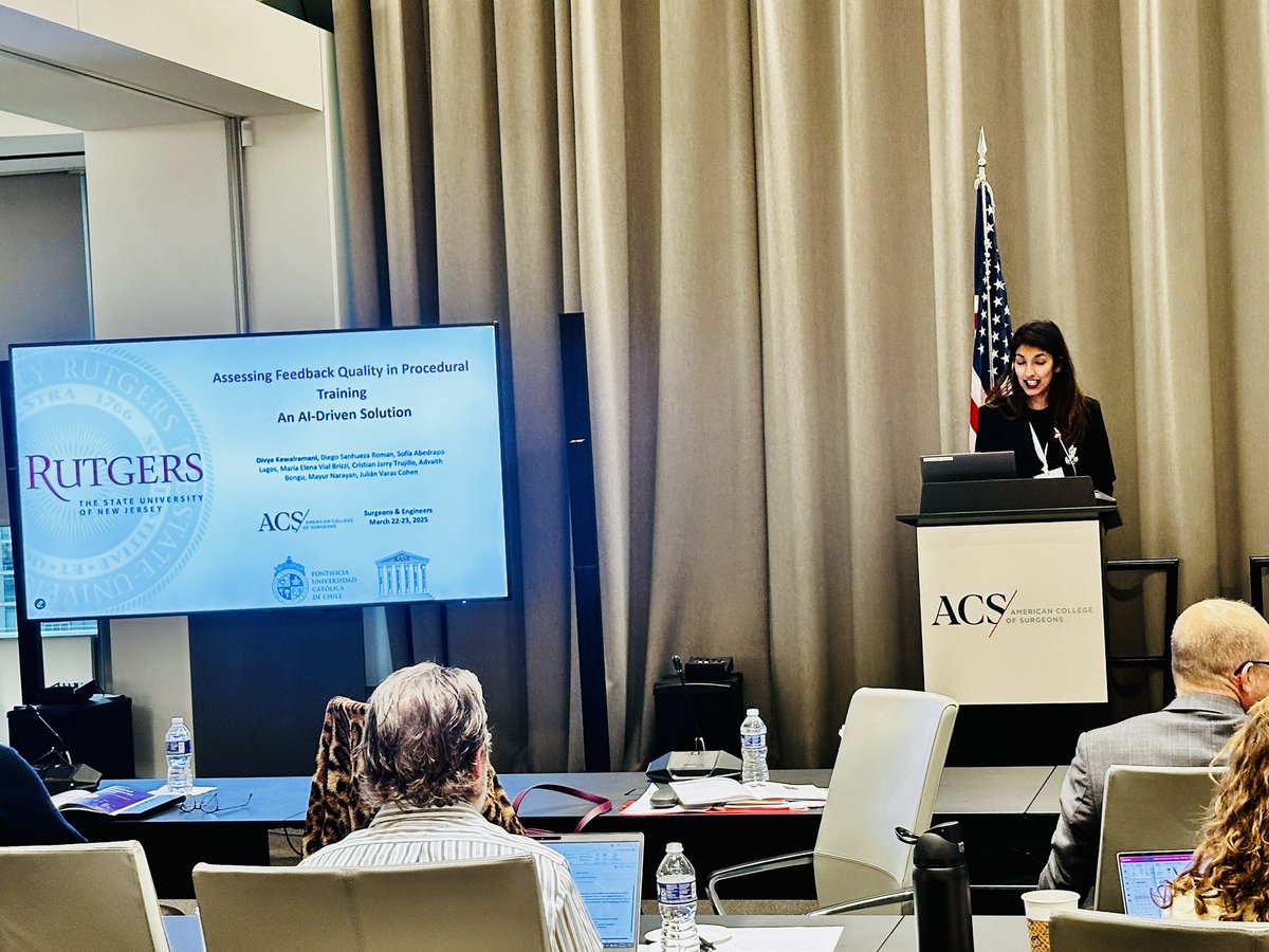 SurgEdMD's tweet image. Congrats @divvya20k & Dr. Vin Hudson from @rwjsurgery who presented at the 2025 @AmCollSurgeons and Engineers!! Special kudos to mentors @julianvarascom & Dr. Advaith Bongu
@RWJMS ππ½ππ½ @MaloneyNell @RachelChoron @A_Teich