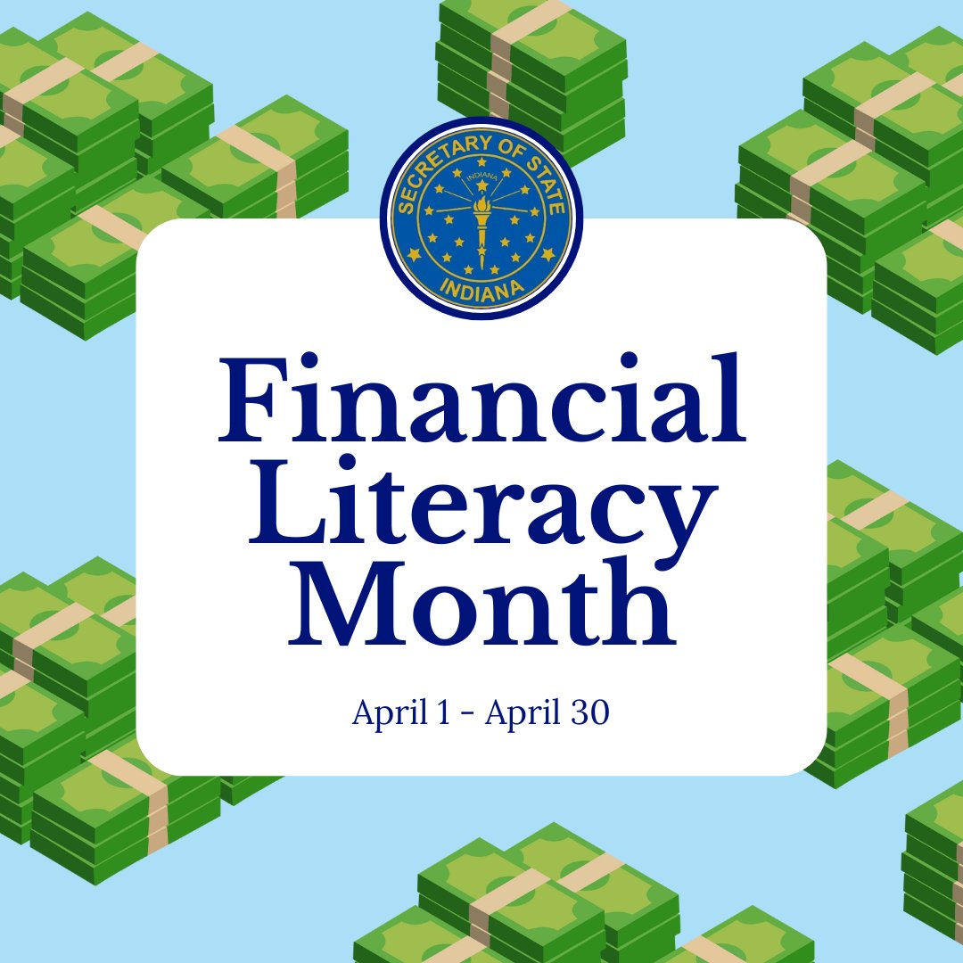 Happy Financial Literacy Month from the Securities Division!  We're dedicated to helping Hoosiers take control of their finances, build stronger money management habits, and work towards a secure financial future. Stay informed and empowered. #FinancialLiteracyMonth