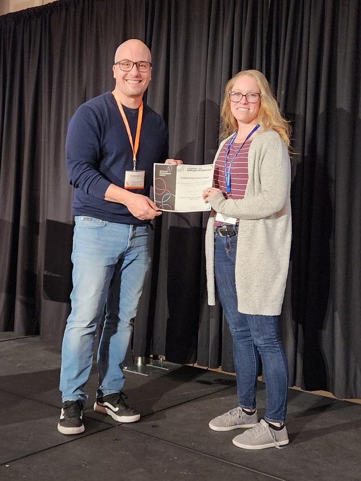 UF Myology Institute (@ufmyology) on Twitter photo Congratulations to Andrew Hennigan (Poster 176, not pictured) and Colleen O'Reilly (Poster 19) as the Pre and Post doctoral winners of the Journal of Applied Physiology <a href="/japplphysiol/">Journal of Applied Physiology</a> Outstanding Poster Award at ASMB 2025! Congratulations to Andrew Hennigan (Poster 176, not pictured) and Colleen O'Reilly (Poster 19) as the Pre and Post doctoral winners of the Journal of Applied Physiology <a href="/japplphysiol/">Journal of Applied Physiology</a> Outstanding Poster Award at ASMB 2025!