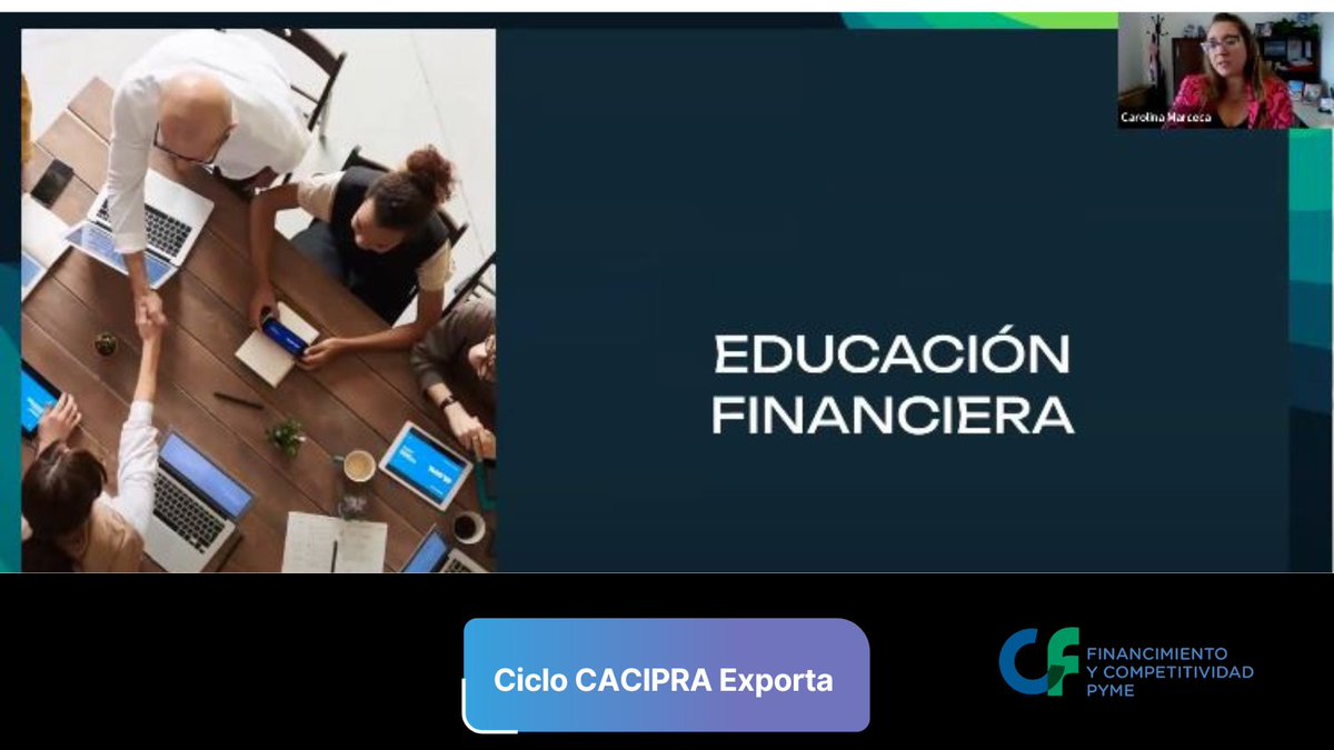 FINANCAME's tweet photo. Participamos del ciclo @CacipraOk Exporta, en el panel sobre Financiamiento Pyme y líneas de #Comex.
Reviví el contenido o accedé a él aquí 👉 https://t.co/XDQm80JyjQ 
#FinanciamientoPyME #ComercioExterior https://t.co/X93rSThnfJ