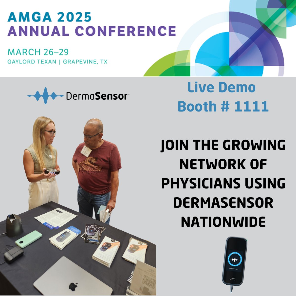 Say hi to our Area Sales Director, Jordan Whittle, and get a quick demo of the DermaSensor device—providing skin cancer risk results in under 30 seconds!

#AC25 #SkinCancerDetection #MedicalInnovation #HealthcareTech #VisitUs