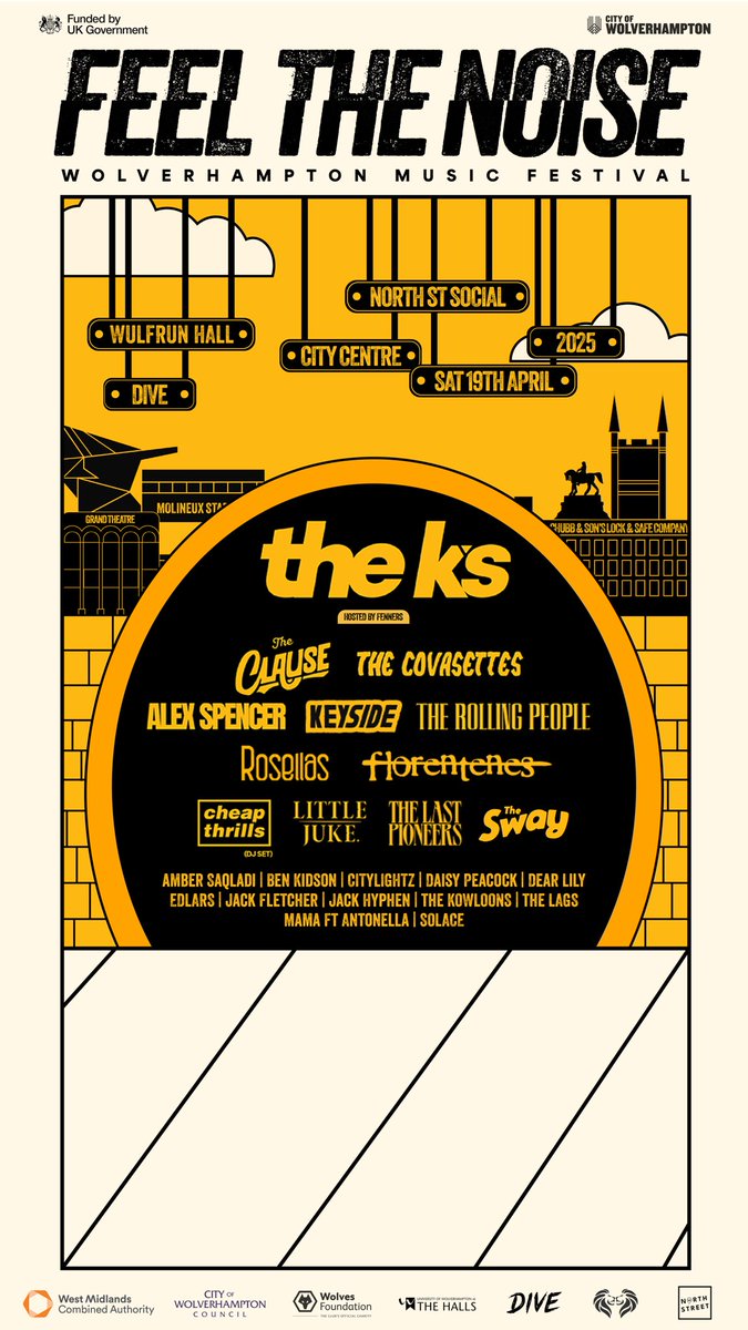 The Sway (@thesway_band) on Twitter photo FESTIVAL NEWS 🚨
Buzzing to announce we are playing <a href="/ynotfestival/">Y Not Festival ⚡</a> We played here a few years ago and had a boss time 🥳
You can also catch us next month in Wolverhampton at Feel The Noise. Two boss lineups we are looking forward to being on ❤️
Get tickets in our bio👆 FESTIVAL NEWS 🚨
Buzzing to announce we are playing <a href="/ynotfestival/">Y Not Festival ⚡</a> We played here a few years ago and had a boss time 🥳
You can also catch us next month in Wolverhampton at Feel The Noise. Two boss lineups we are looking forward to being on ❤️
Get tickets in our bio👆