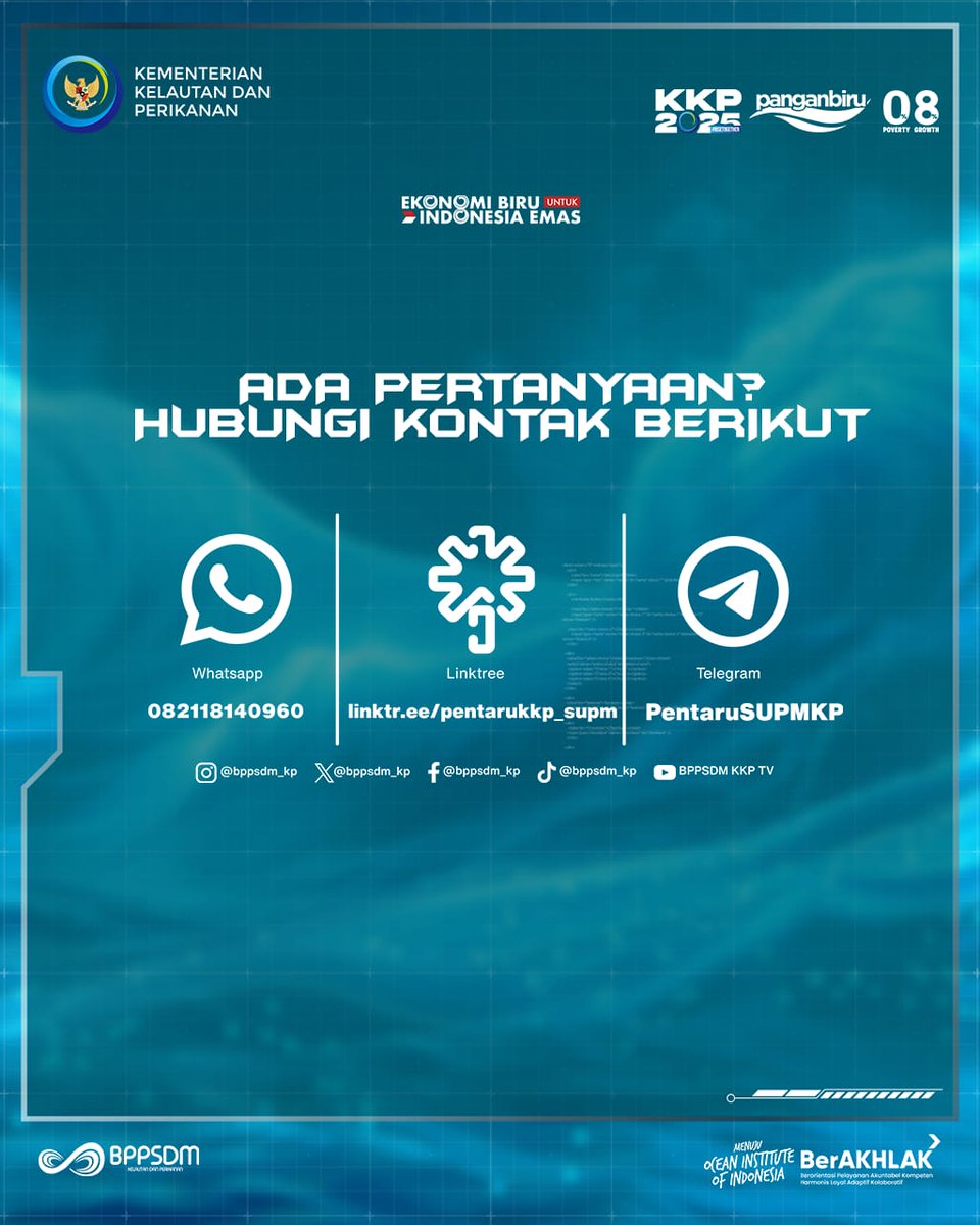 YUK, siapkan seluruh persyaratan &amp; simak infografik ini untuk cara pendaftaran. Setelah, mendapatkan nomor peserta, jangan lupa pantau web resmi pentaru.kkp.go.id/supm untuk pengumuman ke tahap selanjutnya. SEMANGAT, SEMOGA BERHASIL!😊

#PendidikanKP #SiswaKP <a href="/bppsdm_pusdikkp/">Pusat Pendidikan Kelautan dan Perikanan</a>