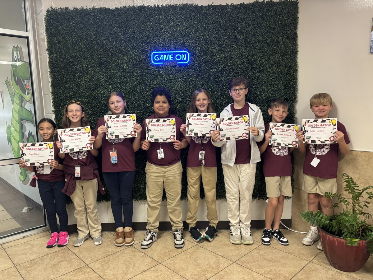 Congratulations to our February Golden Gators!