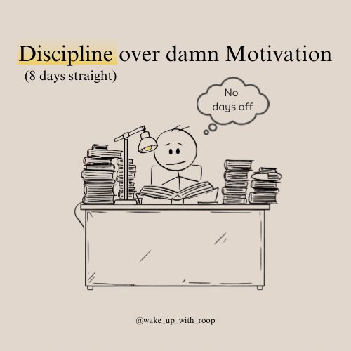 rabrol0111's tweet photo. Discipline is doing it even when your soul whispers, “Not today.”

#DisciplineOverMotivation #NoExcuses #SelfMastery #DailyGrind #MindsetShift #DoItAnyway #KeepShowingUp #BuiltNotBorn #HighPerformer #GrowthHabits https://t.co/ebbWDgwHHc