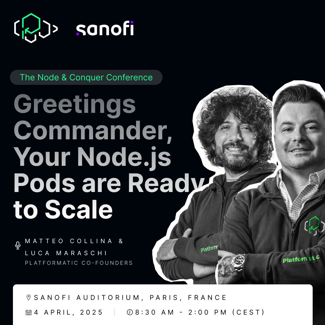 Matteo Collina (@matteocollina) on Twitter photo My talk at the <a href="/platformatic/">Platformatic</a> x @sanofiFR mini-conf in Paris was just announced! 🇫🇷
Just 1 week to go and there's a few spaces left- be sure to sign up ASAP for a morning all about Node! ➡️ lu.ma/node-and-conqu… My talk at the <a href="/platformatic/">Platformatic</a> x @sanofiFR mini-conf in Paris was just announced! 🇫🇷
Just 1 week to go and there's a few spaces left- be sure to sign up ASAP for a morning all about Node! ➡️ lu.ma/node-and-conqu…