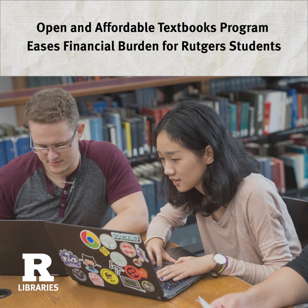 Course materials are notoriously expensive, and their cost can have serious impacts on students and their education. Rutgers University Libraries offer a program to help change that. 

libraries.rutgers.edu/news/open-and-…