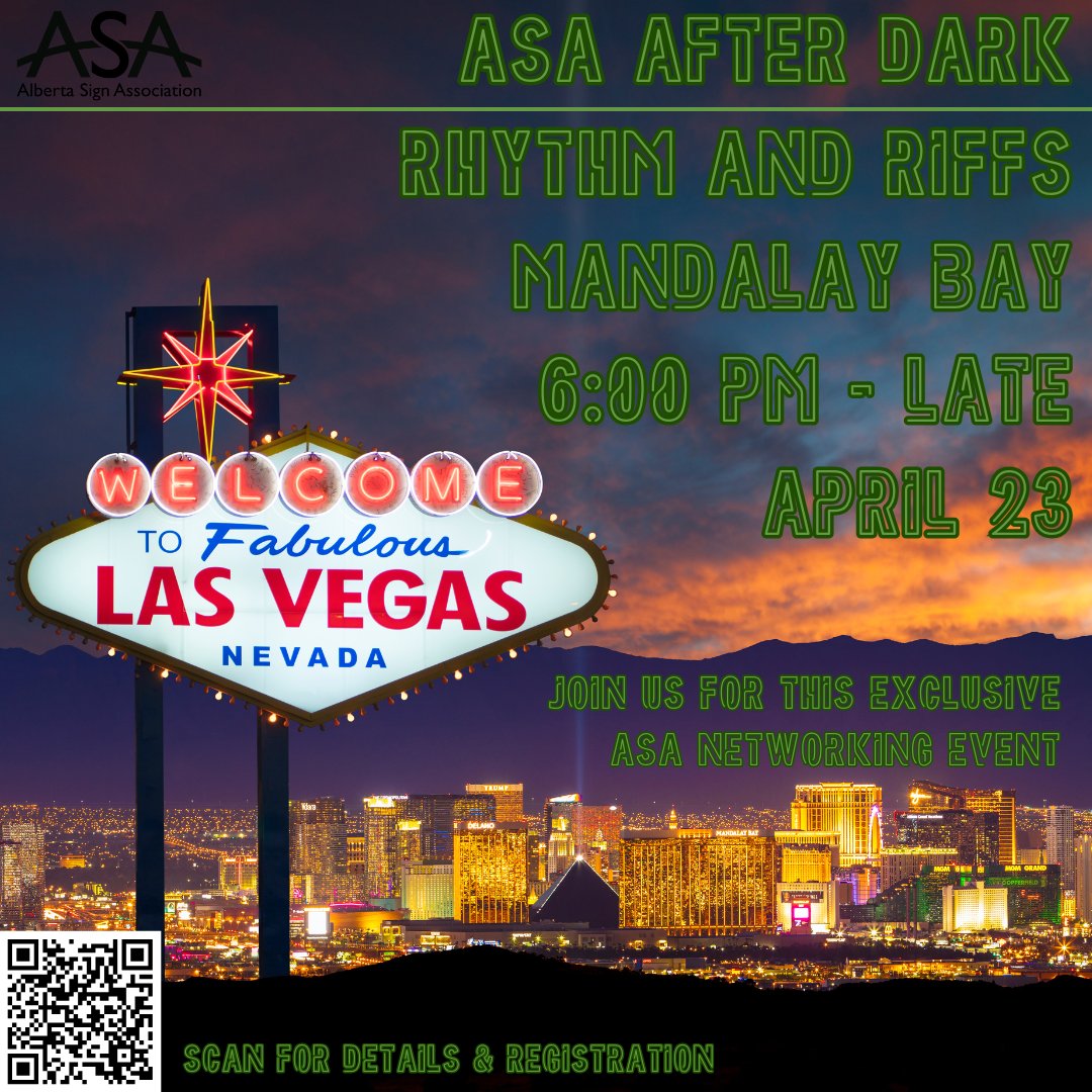You're Invited to ASA After Dark!
RSVP ➡asa27.wildapricot.org/event-6081486

#Members #Events #Networking #ISASignExpo #Signs #Signindustry #signage #print #PrintIndustry #Alberta