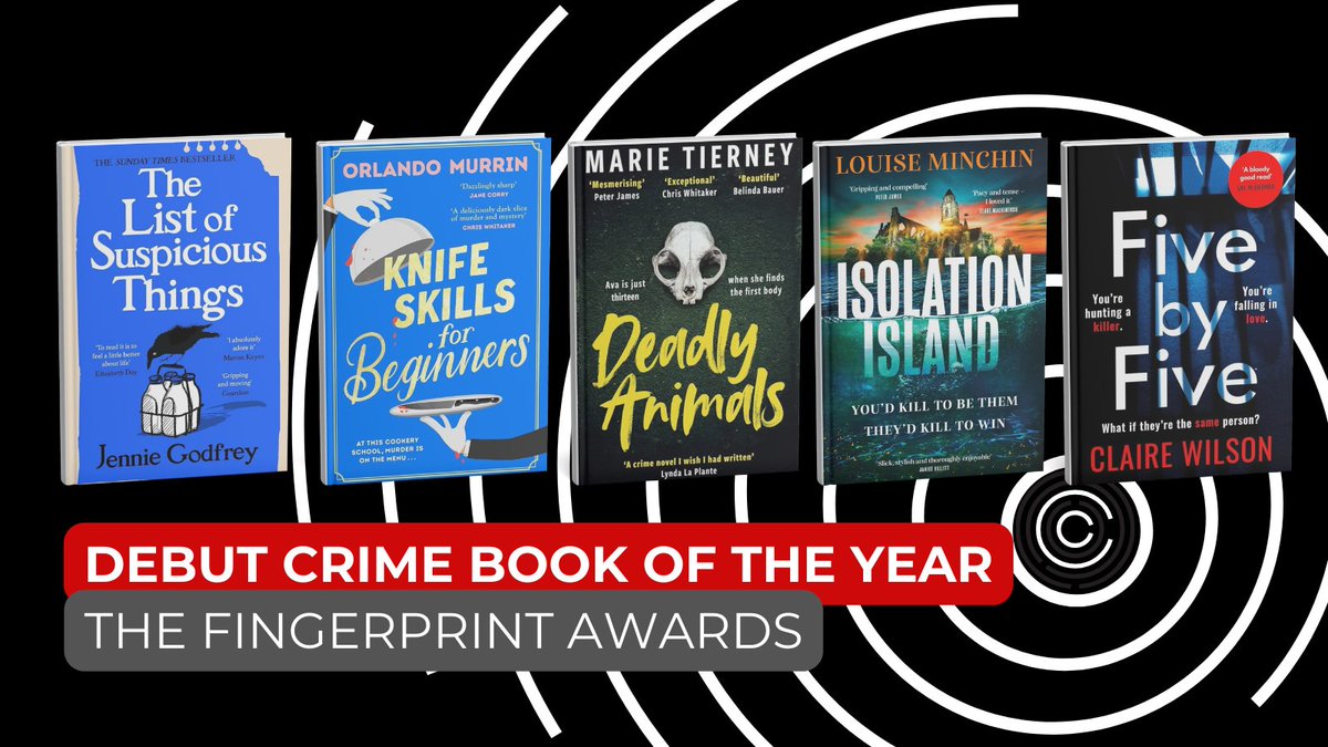 Capital Crime (@capitalcrime1) on Twitter photo Vote for your favourite Debut Crime Book of the Year, featuring <a href="/jennieg_author/">Jennie Godfrey</a> <a href="/orlandomurrin/">Orlando Murrin</a>, Marie Tierney, <a href="/louiseminchin/">Louise Minchin</a> & <a href="/ByClaireWilson/">Claire Wilson</a>
🗳️ capitalcrime.org/fingerprint-aw… Vote for your favourite Debut Crime Book of the Year, featuring <a href="/jennieg_author/">Jennie Godfrey</a> <a href="/orlandomurrin/">Orlando Murrin</a>, Marie Tierney, <a href="/louiseminchin/">Louise Minchin</a> & <a href="/ByClaireWilson/">Claire Wilson</a>
🗳️ capitalcrime.org/fingerprint-aw…