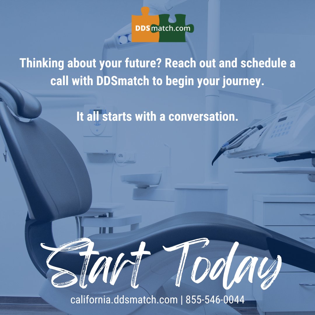 ddsmatch_socal's tweet image. It all starts with a conversation. Whether you want to sell your practice right now or ten years down the line, it is never too early to start.

Reach out to Jason and Sean today to take the first steps in your transition journey!

#DDSmatch #TrustedTransition