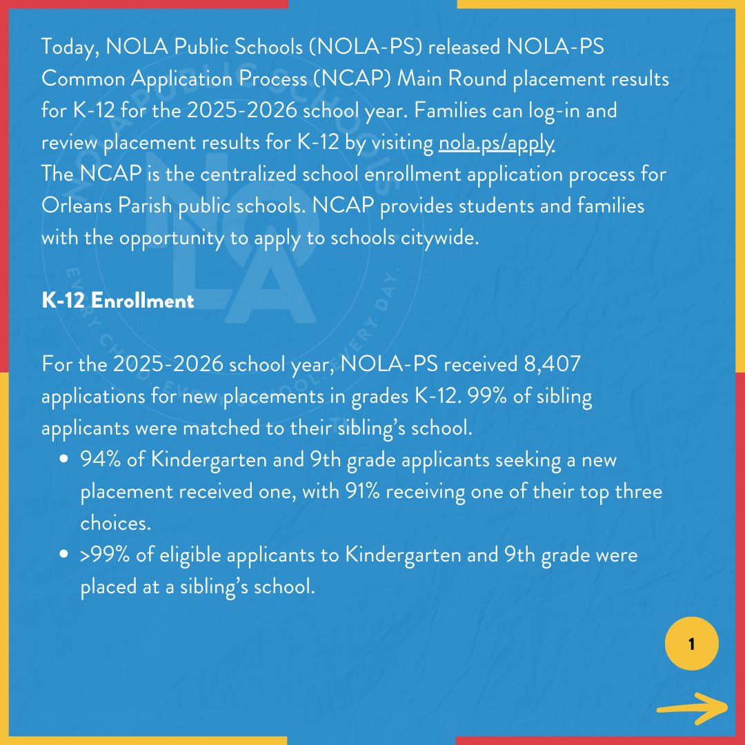 NOLA Public Schools tweet media