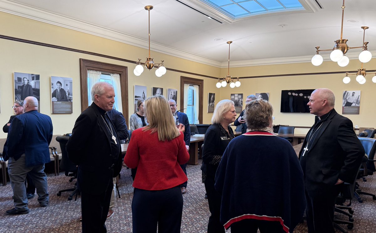 MNCatholicConf's tweet image. Our bishops are visiting the Capitol today to champion policies that protect human dignity and promote the common good. Prayers appreciated! #faithfulcitizenship #mnleg