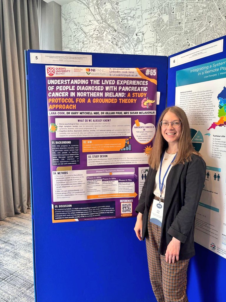 Fantastic first day at #bpos2025 in lovely Manchester! First time attending—learned so much from colleagues and presenters today 🗣. It's so enriching coming into these spaces where people are passionate about psycho-oncology❤️‍🔥. Excited for day 2! 😁 #pancreaticcancerresearch