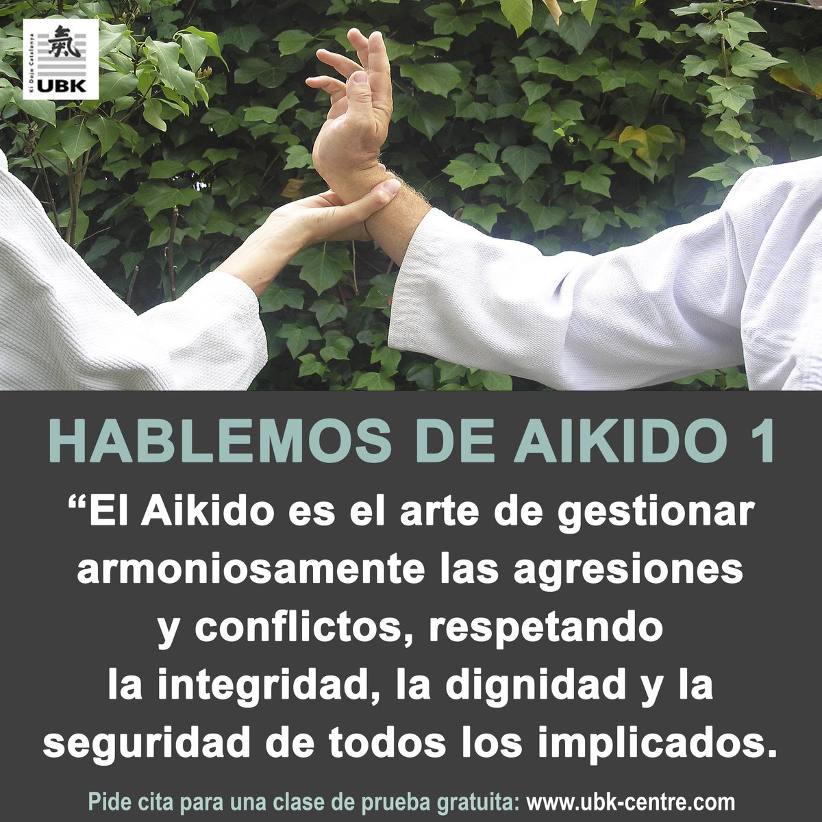 PARLEM D’AIKIDO 1
L’#Aikido és l’art de gestionar harmoniosament les agressions i conflictes, respectant la integritat, la dignitat i la seguretat de tots els implicats.
ubk-centre.com/classes-aikido…
Demana cita per a una classe de prova gratuïta
ubk-centre.com
#aikidolife #ki
