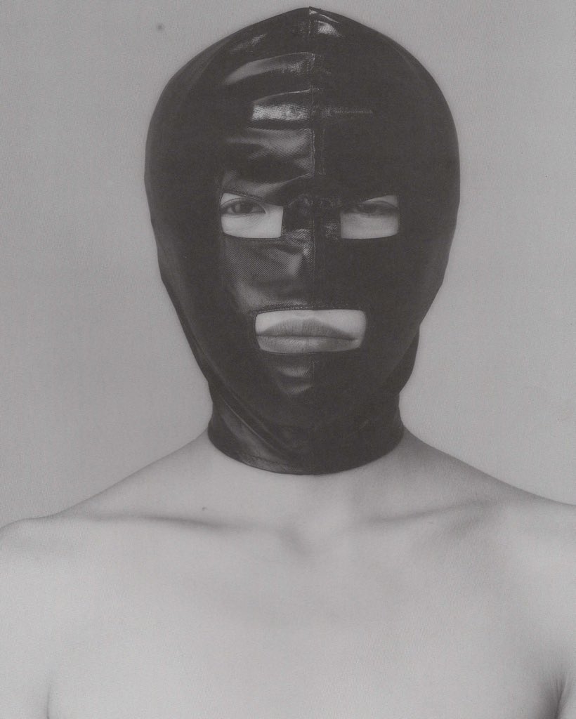 pinakotheca's tweet photo. Some more scans from “Binding Force: Japan’s First Facial Restraint Photobook,” 1990. https://t.co/25NkOA8u1m