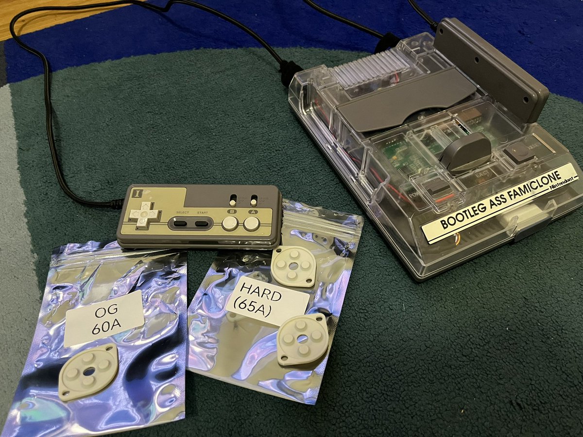 Tired of buying silicone replacements for your NES controllers only to find out that the membranes sucks? Look no further! JT-Studios carries some quality controller membranes that feels great when you play with it! Comes in two flavors, OG and Hard, where OG provides a nice worn