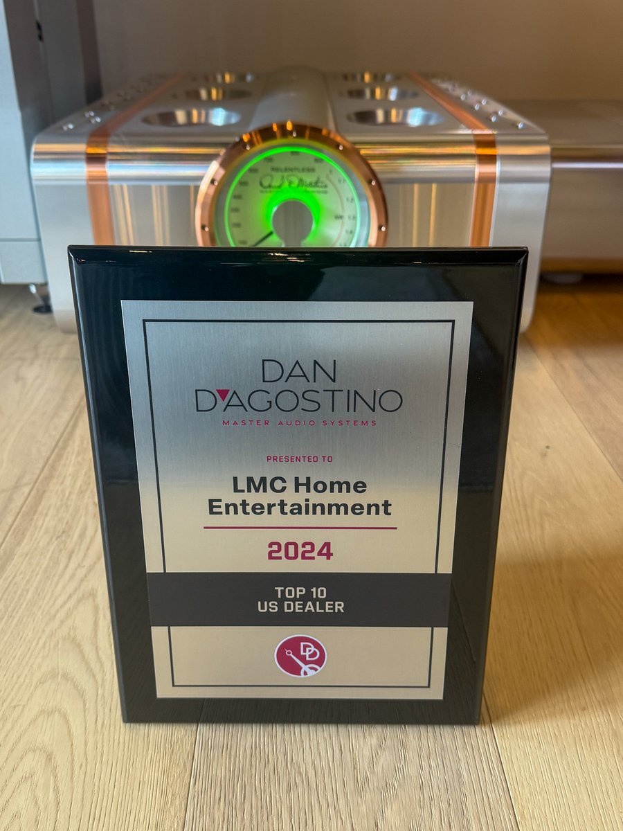 🏆LMC is honored to receive this prestigious recognition from Dan D’Agostino Mater Audio Systems!
✨Visit our Scottsdale showroom to experience the exceptional craftsmanship of Dan D’Agostino’s product line firsthand.
.
.
#dandagostino #hifi #amplifier #audiophile