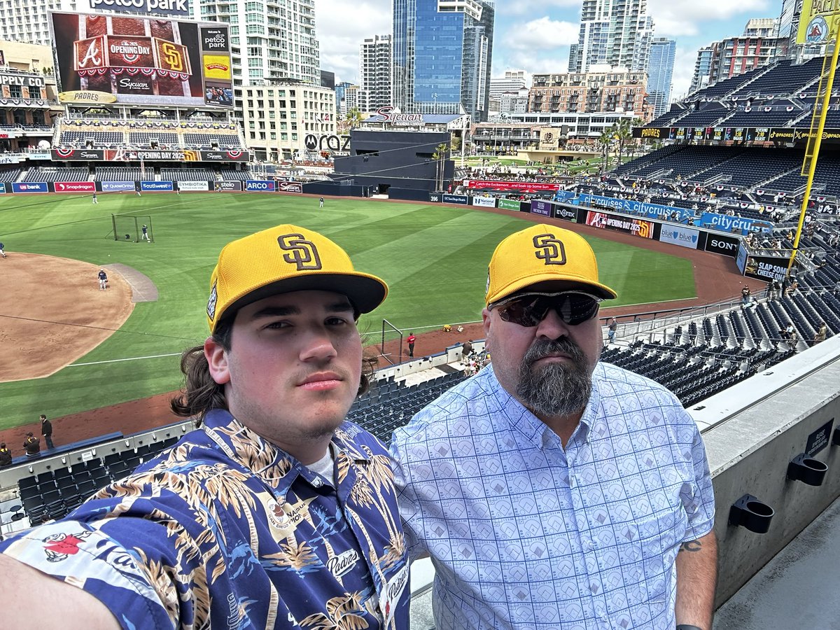williep1414's tweet image. TJ and I at @Padres Home Opener! #ForTheFaithful #ForTony #ForPeter #LFGSD