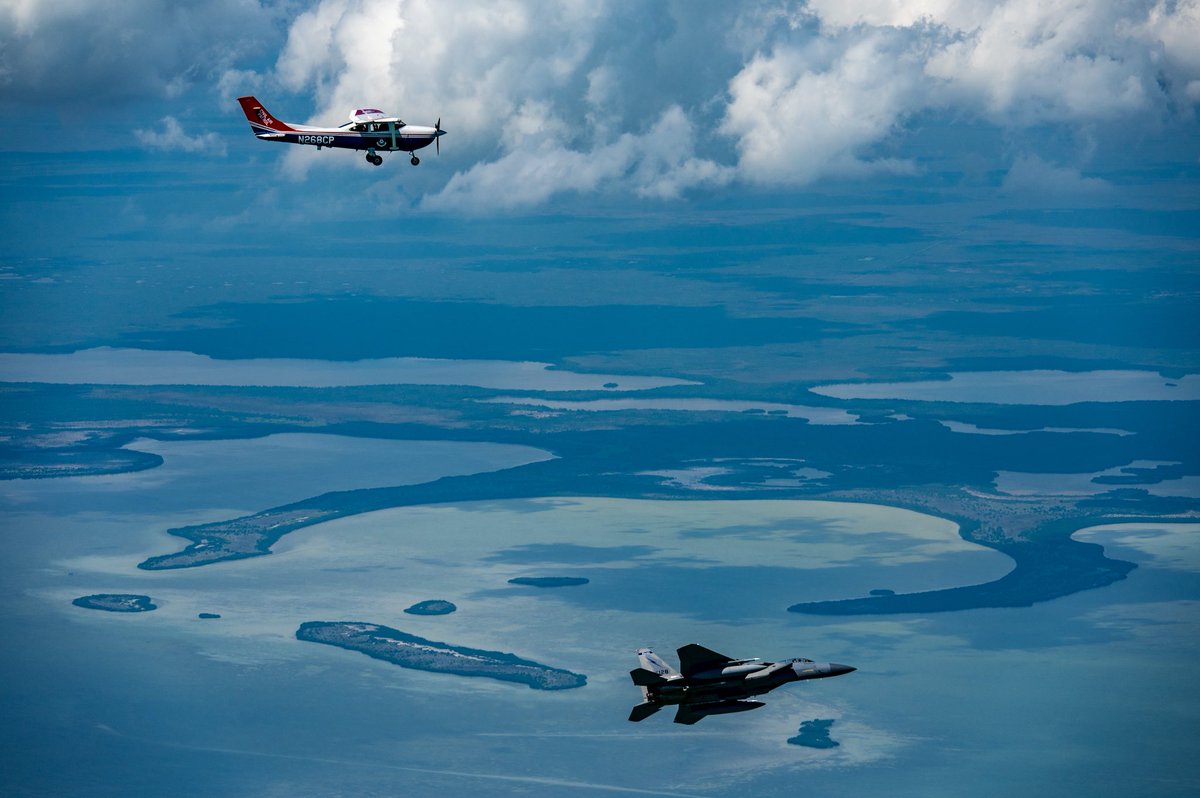 1st AF/America's AOC (@1staf) on Twitter photo Yesterday, media reps joined NORAD pilots to see how they handle TFR violations during VIP visits!
From a CAP Cessna to a FLANG F-15 intercept, teamwork and precision were on full display.
Always check NOTAMs to keep skies safe!
<a href="/NORADCommand/">North American Aerospace Defense Command</a>, <a href="/FLGuard/">FloridaNationalGuard</a>, <a href="/CivilAirPatrol/">Civil Air Patrol 🛩️</a> Yesterday, media reps joined NORAD pilots to see how they handle TFR violations during VIP visits!
From a CAP Cessna to a FLANG F-15 intercept, teamwork and precision were on full display.
Always check NOTAMs to keep skies safe!
<a href="/NORADCommand/">North American Aerospace Defense Command</a>, <a href="/FLGuard/">FloridaNationalGuard</a>, <a href="/CivilAirPatrol/">Civil Air Patrol 🛩️</a>